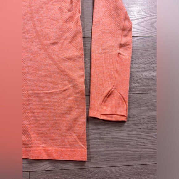 Lululemon Swiftly Tech Long Sleeve 2.0 Amber Orange / White - Picture 7 of 13